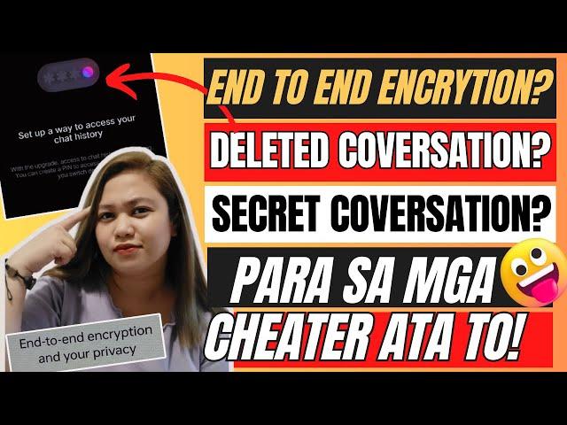 END TO END ENCRYPTION MESSENGER TAGALOG TUTORIAL EXPLAINED! | PARA SA MGA CHEATER ATA TO! HAHA