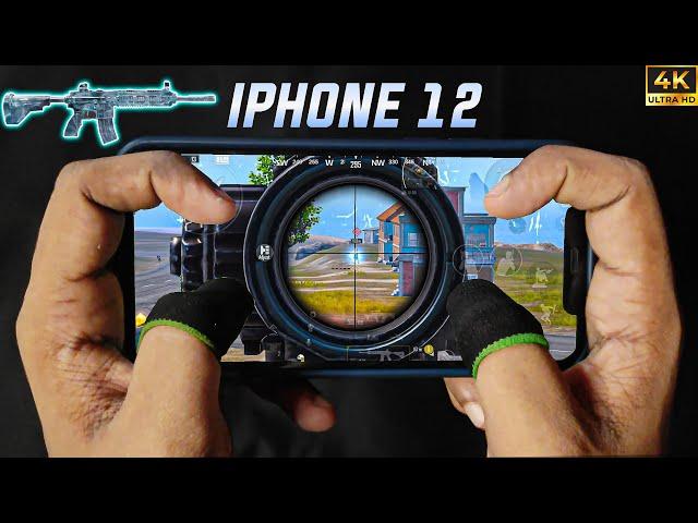 iPhone 12 Handcam A 60FPS | 4 Finger Claw + Full Gyroscope BGMI | PUBG Mobile | SAMURAI YT25