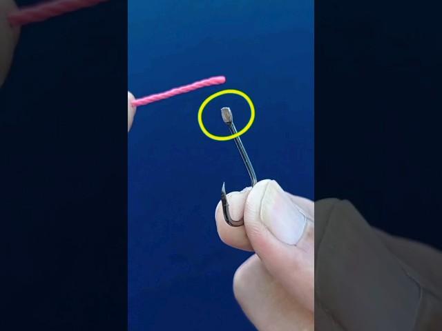 Best Simplest Hook Knot Technique - How To Tie A Hook #fishinghooks