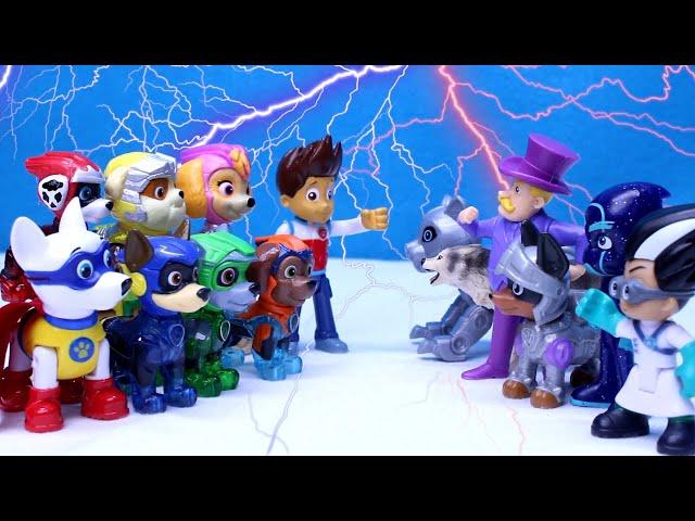 PAW Patrol Apollo and Mighty Pups Stop the League of Super Villains! Kids Toy Adventure Videos