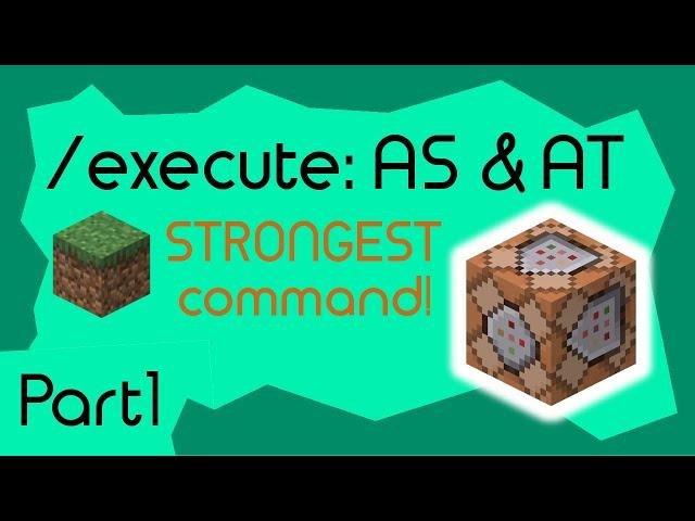 /EXECUTE Tutorial - AS and AT || 1.16 Minecraft Data Pack Tutorial