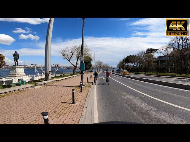 [4K GOPRO HERO9]  ISTANBUL KENNEDY CADDESI SARAYBURNU TO KARAKOY MOTORCYCLE TOUR