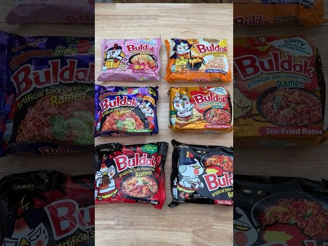 Ranking Samyang Noodle Flavors