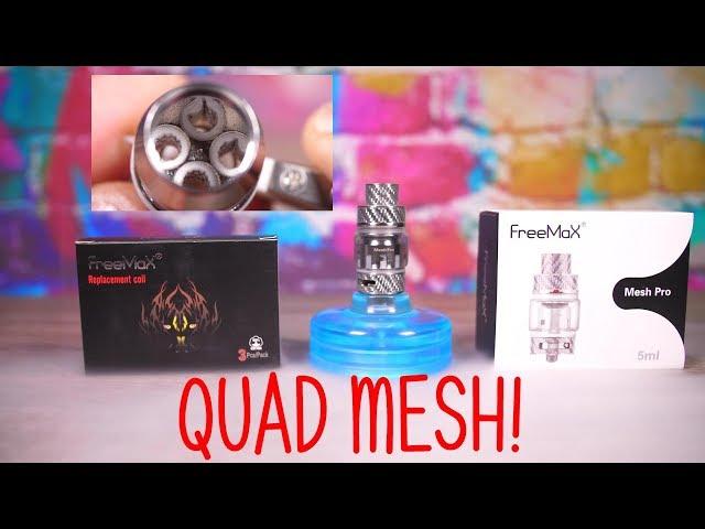 New FreeMax QUAD Mesh Coils! Are they any GOOD? VapingwithTwisted420