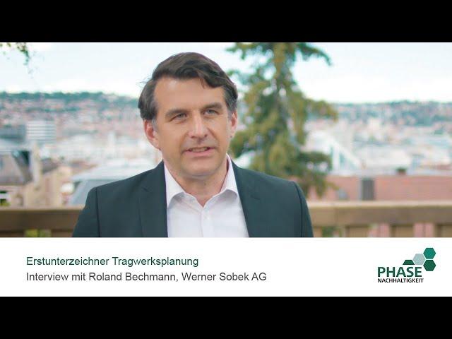 Initiative „Phase Nachhaltigkeit“ mit Roland Bechmann, Werner Sobek AG