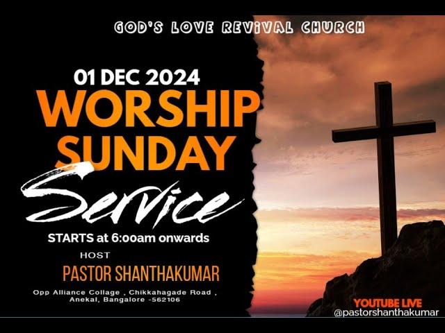 THANKS GIVING SUNDAY ||01 DEC 2024 || Pastor Shantha Kumar