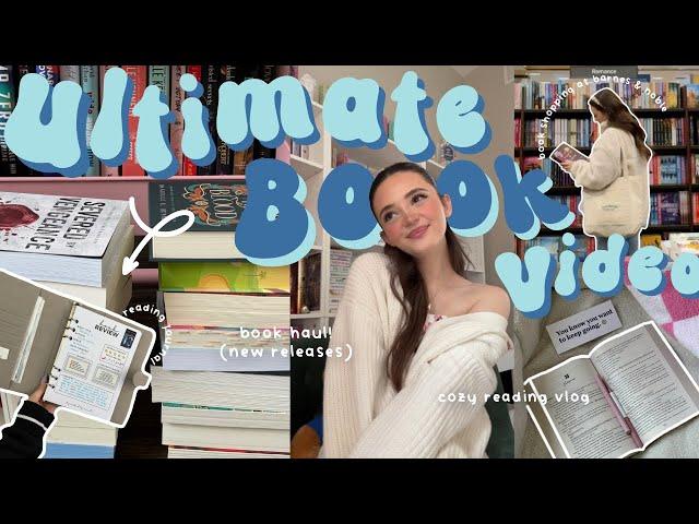 the ULTIMATE book video! ⭐️ book shopping at barnes, book haul, reading journal tour + more!