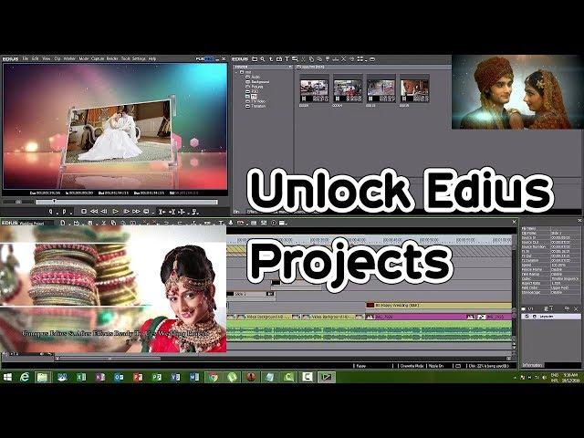 How to unlock Edius projects