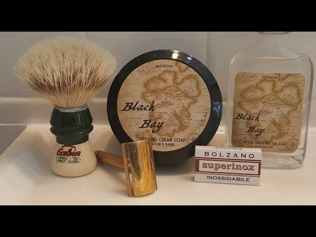 traditionnal wet shaving - Razorock Black Bay
