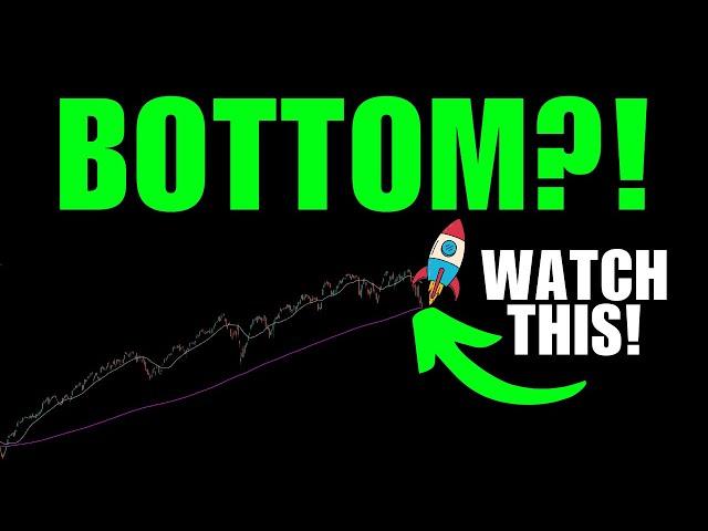 MARKET BOTTOM?! Here's WHY! 