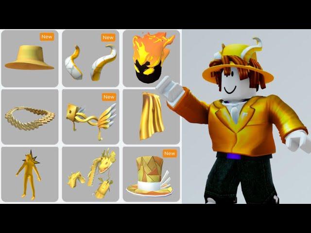 16 FREE GOLD ITEMS ROBLOX!  (2023)