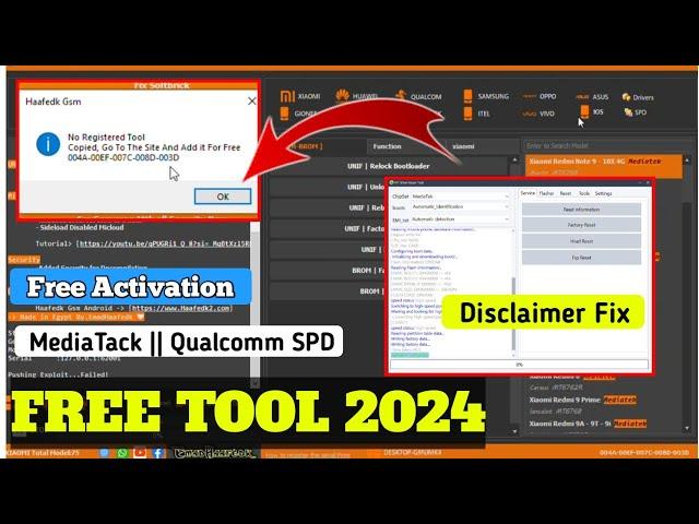 HaaFedk Gsm V2 || How to install Unlock Tool it has Free Activation || Free UnlockTool 2024