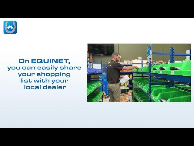 Sharing a Shopping List with Dealers on EQUINET App | Step-by-Step Tutorial