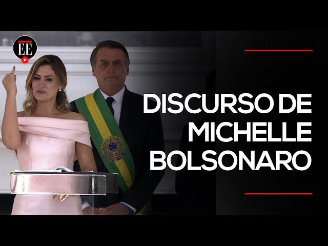 Michelle Bolsonaro dio su primer discurso en lenguaje de señas | El Espectador