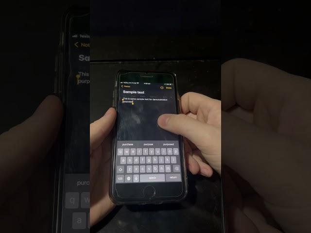 iPhone - Quick text selection trick