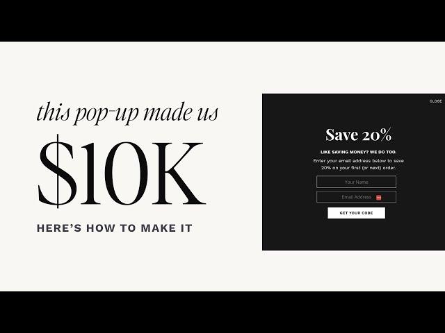 This BDOW! Pop-Up Made Us $10k