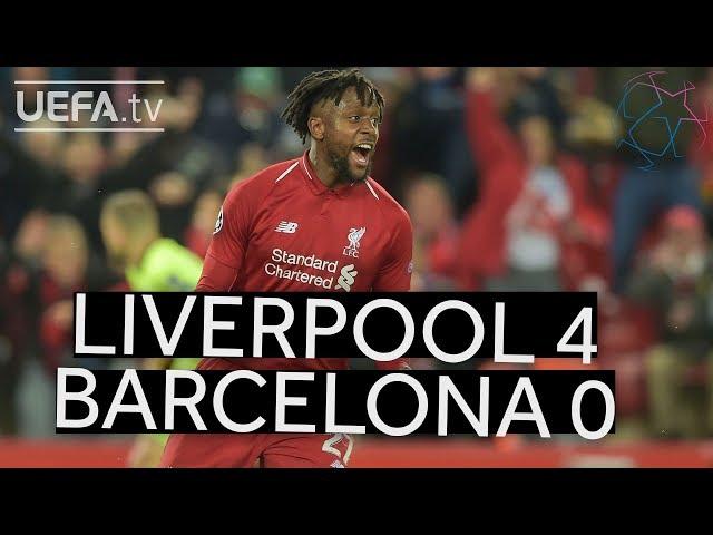 LIVERPOOL 4-0 BARCELONA #UCL HIGHLIGHTS