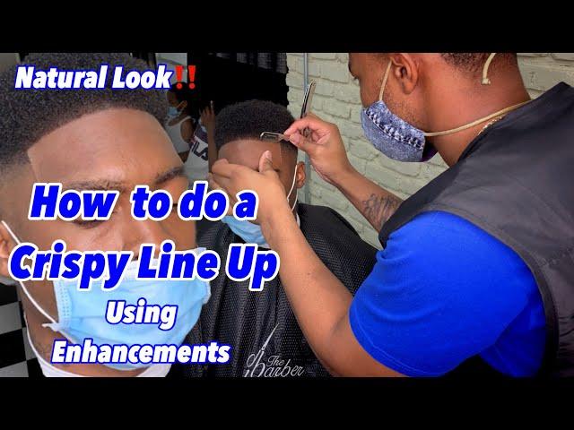 HOW TO DO A CRISPY LINE UP | NATURAL LOOK | USING ENHANCEMENTS | RAZOR LINE | ASH LINE | CRISP LINE