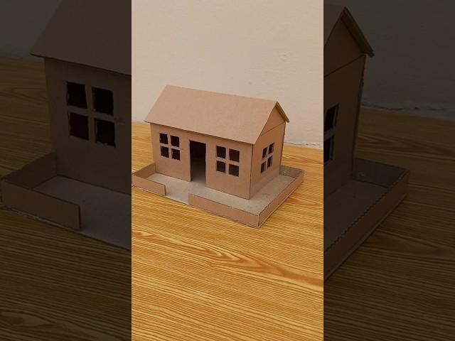 Small Cardboard House | DIY Miniature Cardboard House Making a House With Cardboard.