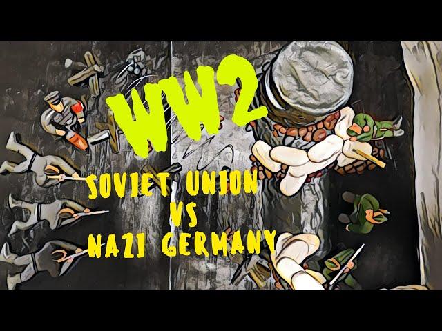 Soviet Union vs nazi Germany - WW2 (claymation)