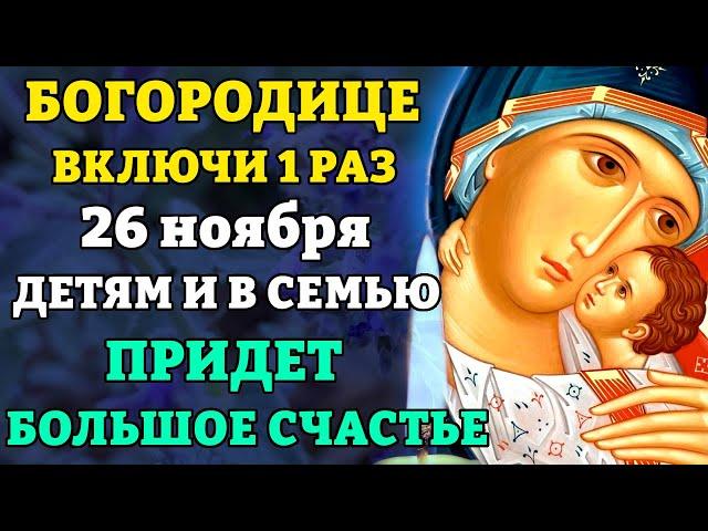 24 ноября ПОСЛУШАЙ ВСЕГО 1 мин и ПРИДЕТ БОЛЬШОЕ СЧАСТЬЕ! Молитва Богородице Молебница. Православие