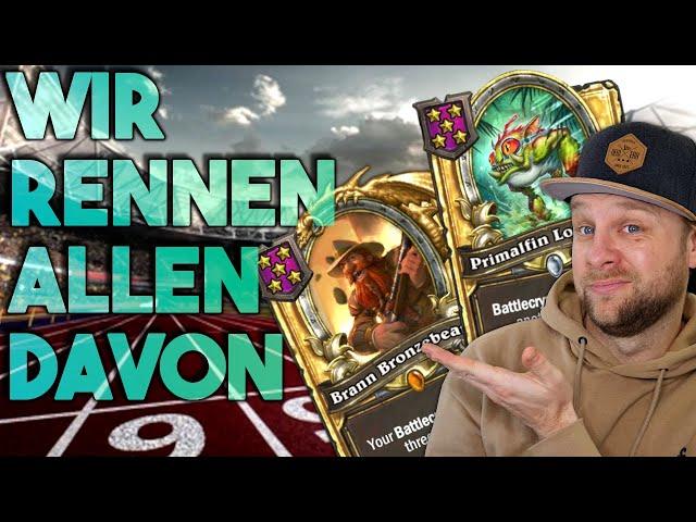 Wenn es einmal läuft dann richtig - unbesiegbar in Hearthstone Schlachtfeld