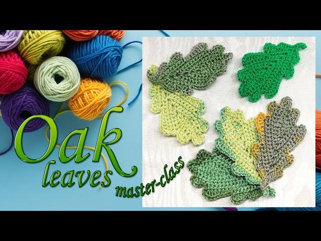 How to Crochet Oak Leaves Step by Step Tutorial! | Oli Crochet