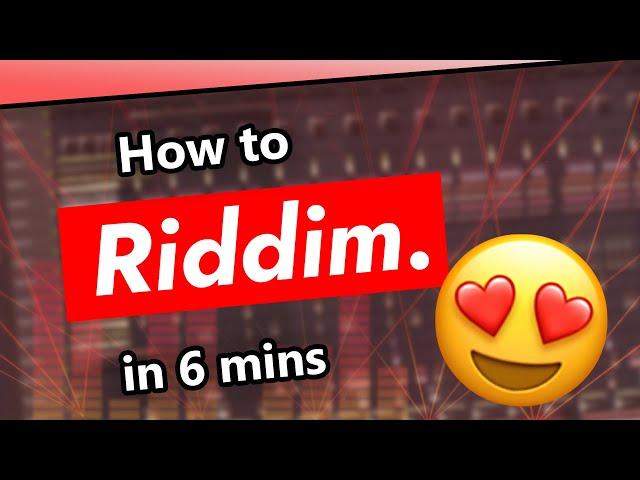 How to make RIDDIM in 6 minutes | FL Studio 20 Tutorial