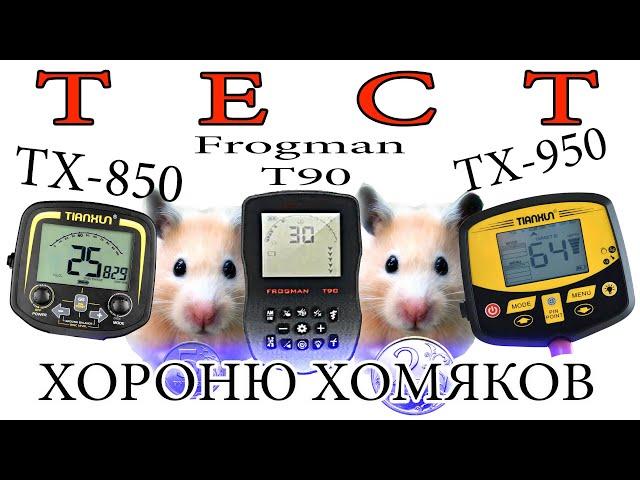 Тест металлоискателей TX850, TX950, Frogman T90 по грунту.