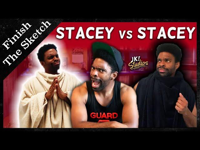 Stacey vs STACEY - Finish the Sketch in Quarantine