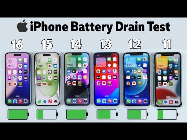 From iPhone 11 to 16 - Which Has the Best Battery?  iOS 18.1