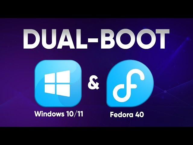 Install FEDORA 40 Dual Boot With Windows.