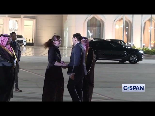 Marco Rubio arrives Jeddah Saudi Arabia for talks with Ukrainian counterparts & Saudi Crown Prince