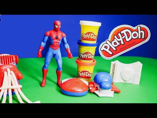 Using the Play Doh Spider Man Super Tools Playset