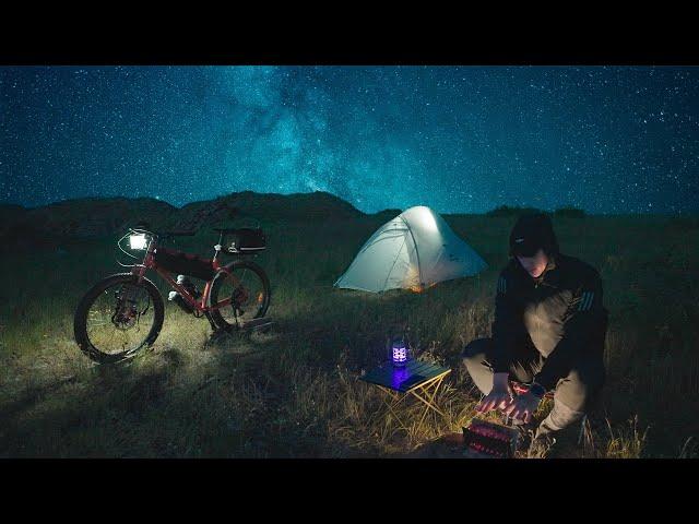 Relaxing Solo Bikepacking Camping | Silent Vlog