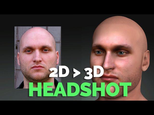 2D TO 3D  HEADSHOT FOR CHARACTER CREATOR