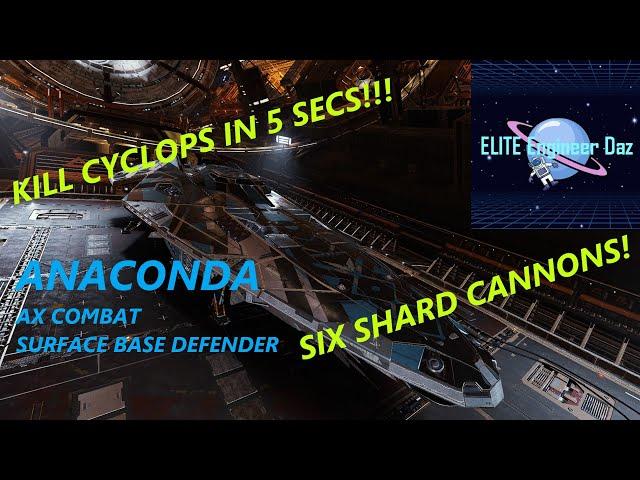 Anaconda - Surface Base Defender - AX Build - Elite Dangerous