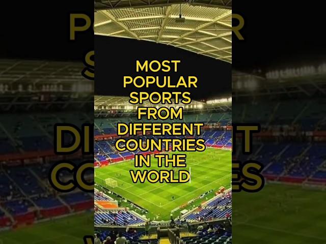 most popular sports from different countries in the World #facts #knowledge #shorts #factoftheworld