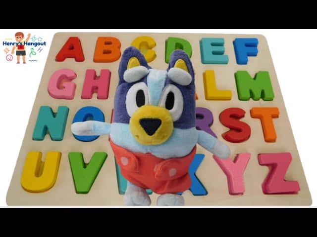 Bluey ABCs, Learn the Alphabet with Bluey! ABC Puzzle, Kindergarten Letters, Preschool ABC & Colors