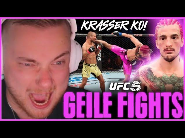 GEILE FIGHTS in UFC 5!  CRAZY KOs + EXTREME SPANNUNG!  | SolutionPlayz