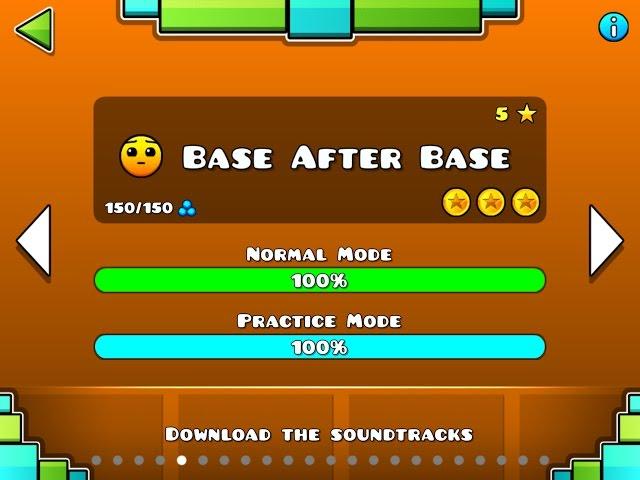 Geometry Dash Walkthrough - Level 5 (Base After Base) [ALL COINS]