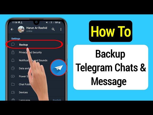 How To Backup Telegram Chats and Message || Backup Data in Telegram