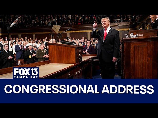 Live now: President Trump address to Congress