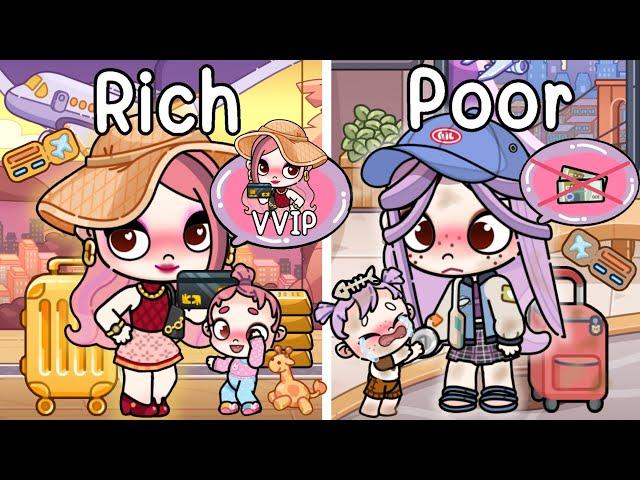 Rich vs Poor in The Airport ️️ Sad Story | Avatar World | Pazu