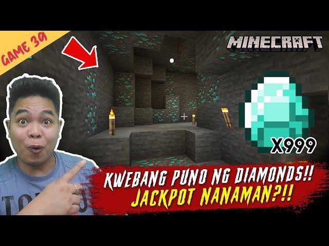 Kweba na Maraming Diamonds Nadiskubre ko - Minecraft Part 39