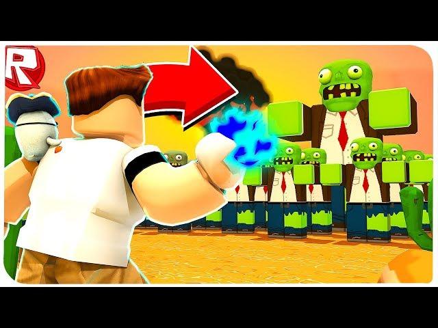 ПОВЕЛИТЕЛЬ ОГНЯ ПРОТИВ 1000 ЗОМБИ !!! | ROBLOX ПО РУССКИ | | Роблоксер Альберт