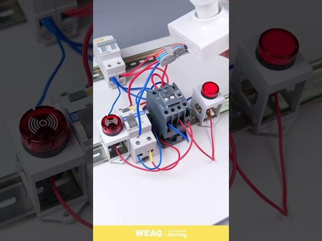 Testing Residual Current Device Response to Leakage: Buzzer Alarm Sounds Upon Trip.
