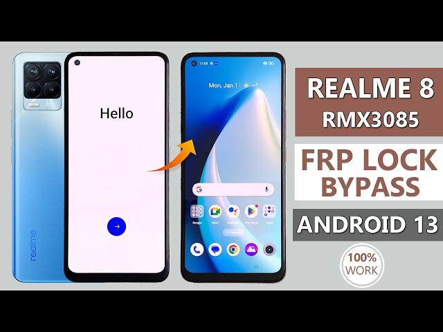 Realme 8 FRP Bypass Android 13 Without Pc Realme 8 Google Account Bypass Realme RMX3085 FRP Unlock