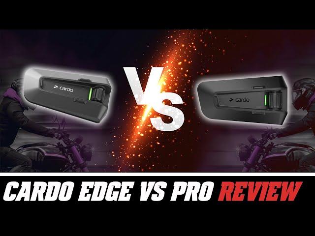 Cardo Packtalk Edge vs Pro Bluetooth Headset Review at SpeedAddicts.com