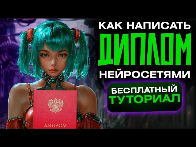 Как написать ДИПЛОМ или КУРСОВУЮ с помощью НЕЙРОСЕТЕЙ за 24 часа! Полный туториал!